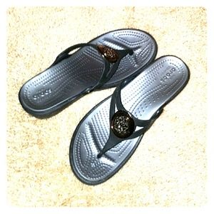 Croc flip flops